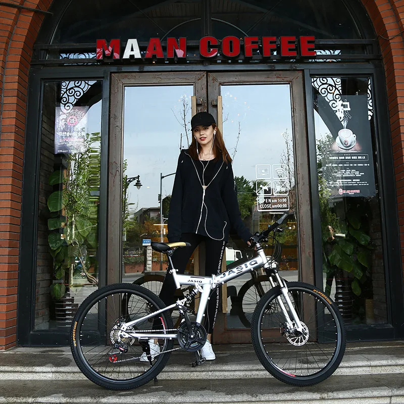 Mountain Bike Running Leopard foldable bicycmountain bike 26-inch steel 21-speed bicycles brakes road bikes racing bicycle