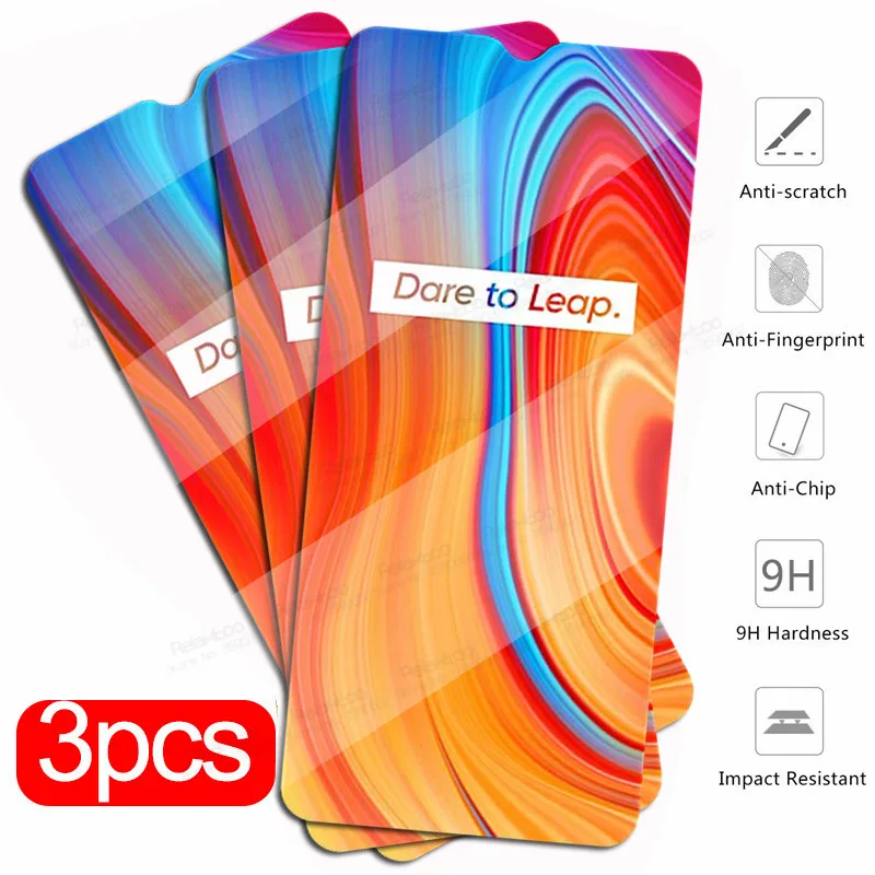 3 шт. Защитное стекло для oppo realme c3 закаленное защитное экрана на realmec3 real me c 3c 6 5