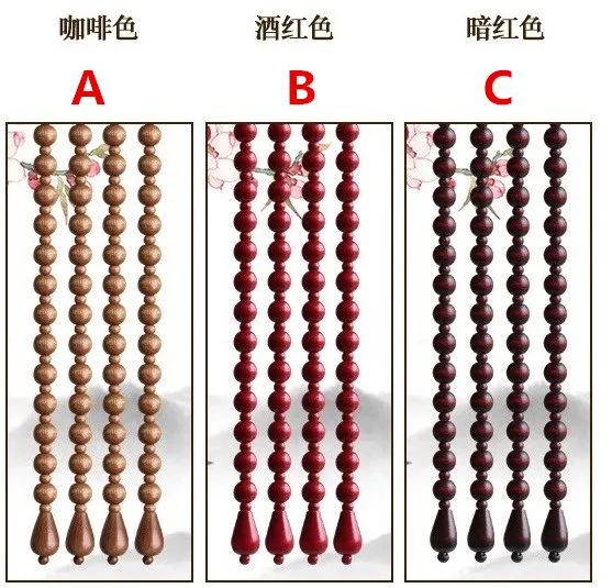 Занавес двери Москитная камфорная деревянная китайская шторка ветровой перегородки спальня Туалет Летающий занавес из бусин занавес Москитная-pr