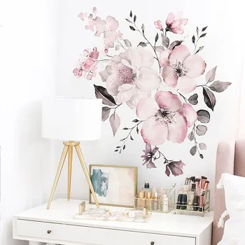 

Pink Peony Vintage Wall Decal Vinyl Peel And Stick Removable Peonies Sticker Nursery Decor Girl Flower Art Home Decor