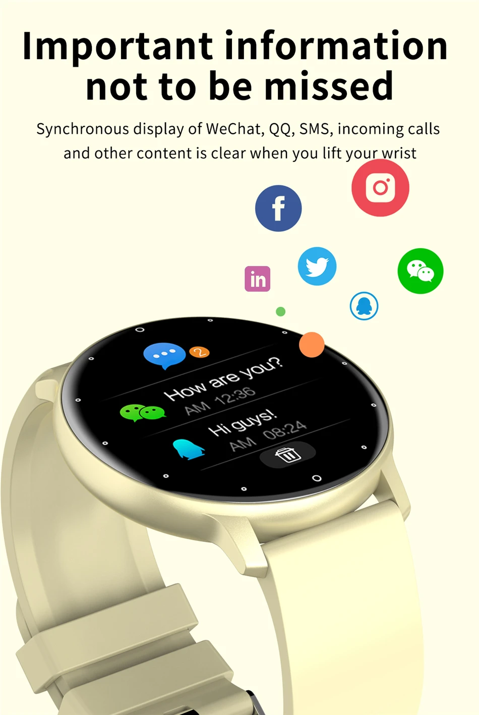 LIGE-Reloj inteligente para hombre, accesorio de pulsera resistente al agua, IP67, pantalla completamente táctil, Bluetooth, AKITECNO.CL