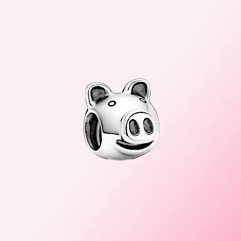 

2020 New 100% 925 Sterling Silver 20th Anniversary Pig Charm Bead DIY Women's Jewelry Factory Direct Free Shipping Party Gift