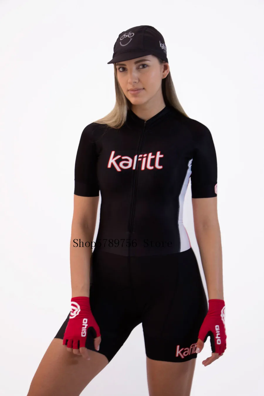 Kafitt Pro Team триатлон костюм женский Велоспорт Джерси Skinsuit комбинезон Майо Велоспорт Ropa ciclismo короткий рукав набор гель - Цвет: as picture