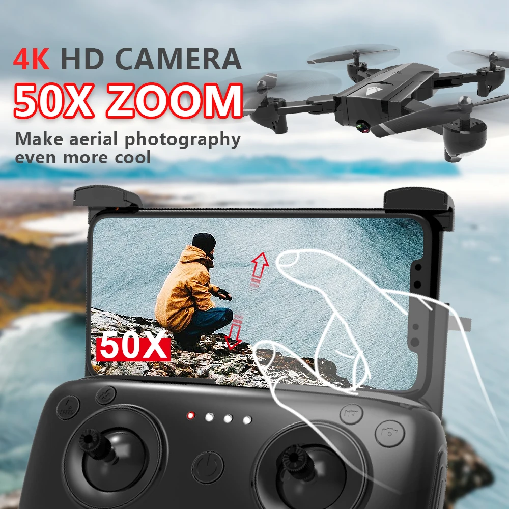 SG900 Дрон 4K двойная камера селфи WiFi FPV складной Профессиональный складной RC Квадрокоптер вертолет аэрокамера игрушка для детей