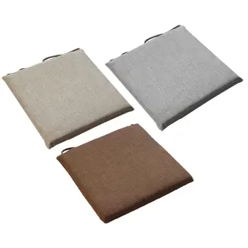 

45*45 CM Linen Stool Cushion Japanese Style Cushion Cotton And Linen Seat Pad Tatami Cushion For Office Student