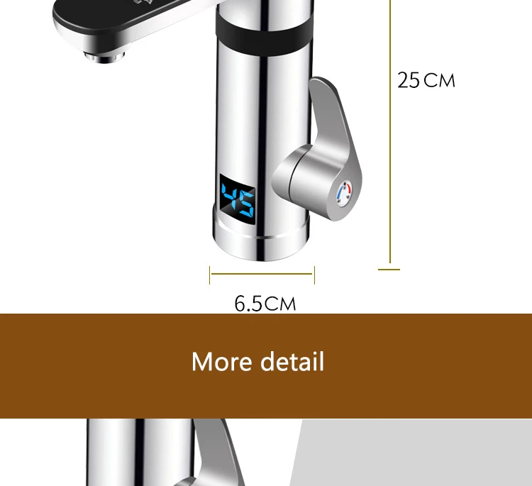 3000 Вт Мгновенный Электрический кран, водонагреватель, быстро нагревающийся кран, кухонный кран с температурным дисплеем, горячая холодная вода, двойное использование, 220 В