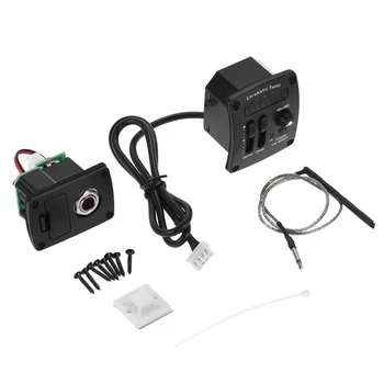 

UK-400T Ukulele Ukelele Piezo Pickup Preamp 2-Band EQ Equalizer Tuner System Guitar EQ