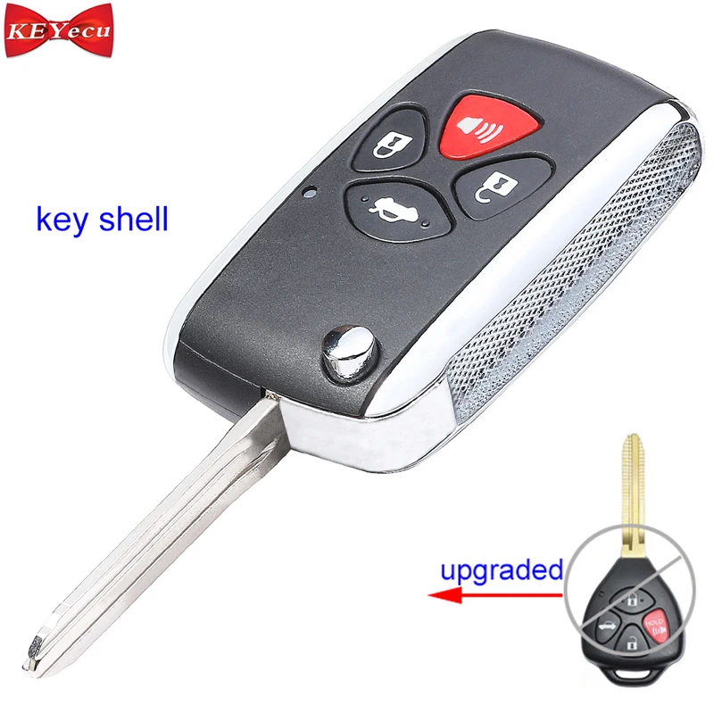 KEYECU для Toyota Avalon Camry Corolla RAV4 Venza Yaris Scion FR S усовершенствованный дистанционный чехол