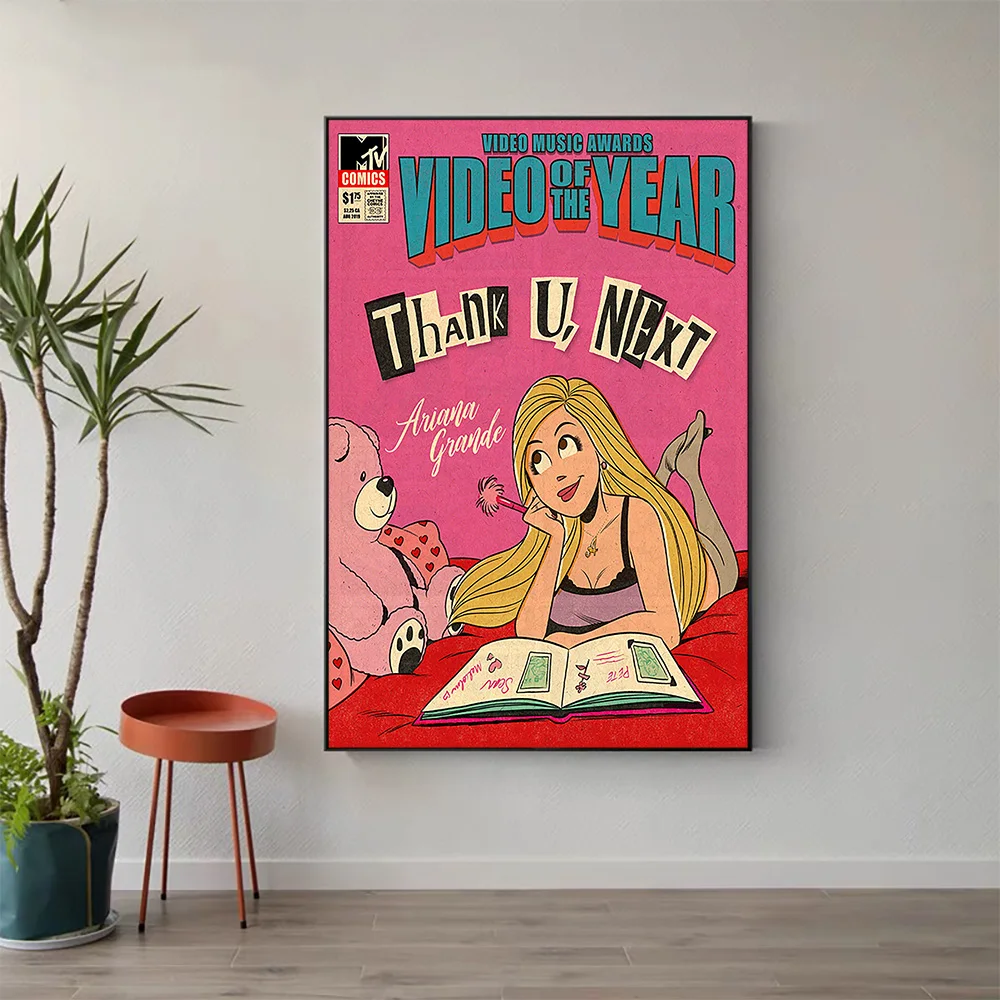 

W566 Silk Fabric Poster Wall Art Decor VIDEO OF THE YEAR Classic Movie Trend Fashion Decoration Bright Gift