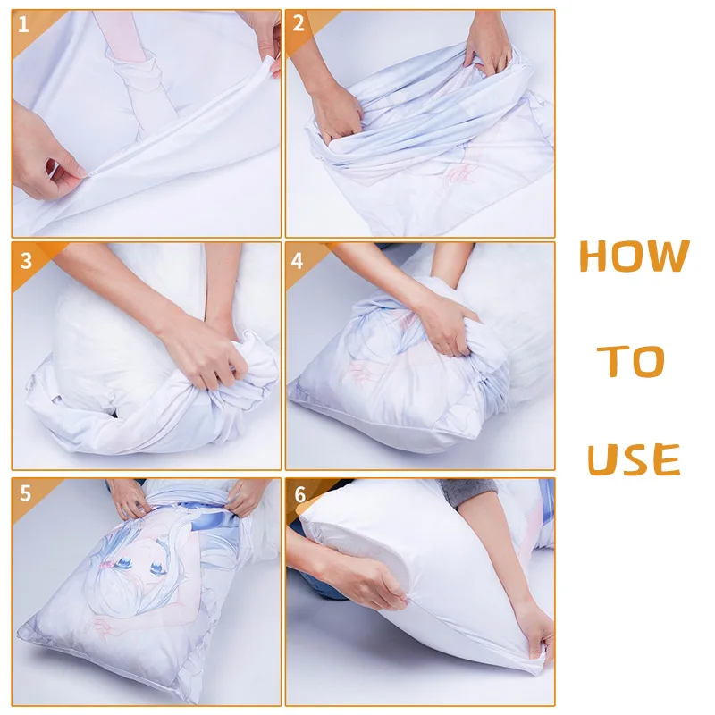 Naruto Hyūga Hinata Dakimakura anime girl hugging body pillow case cover