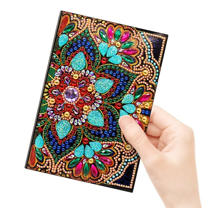 Diy Art Алмазный альбом для рисования дневник полная круглая вышивка мозаикой из стразов A5 64 страницы Сова Павлин блокнот
