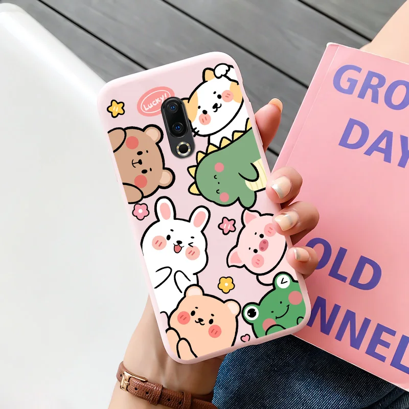 cases for meizu belt TPU Shell Black Soft For Meizu 16 Case Personality Tide Shell For Meizu 16 Plus Case Cartoon Cute Trend Shell For Meizu 16 Case meizu phone case with stones craft Cases For Meizu