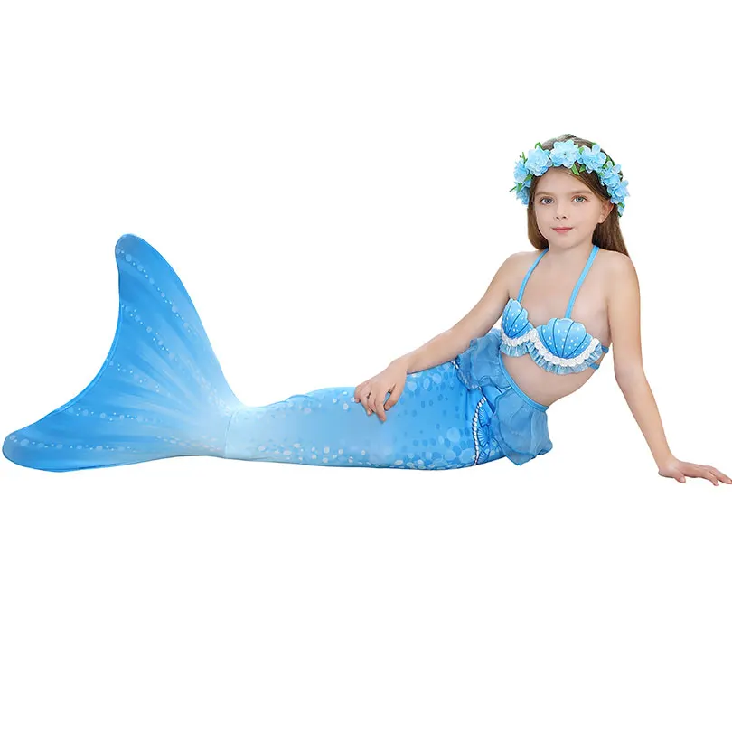 naruto cosplay Fantasy Children Mermaid Tails Swimming Party Cosplay Costumes Halloween Little Mermaid Girls Swimsuit Bikini Set Bathing Suit old lady costume