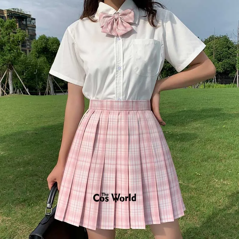 [teenage Mind] Japanese Girl's Summer High Waist Pleated Plaid Skirts