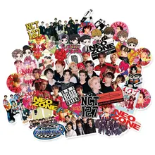Kpop – autocollants Photo adhésifs NCT127, 62 pièces/ensemble, pour bagages, ordinateur portable, Notebook, Mobile, papeterie pour Fans, DIY bricolage