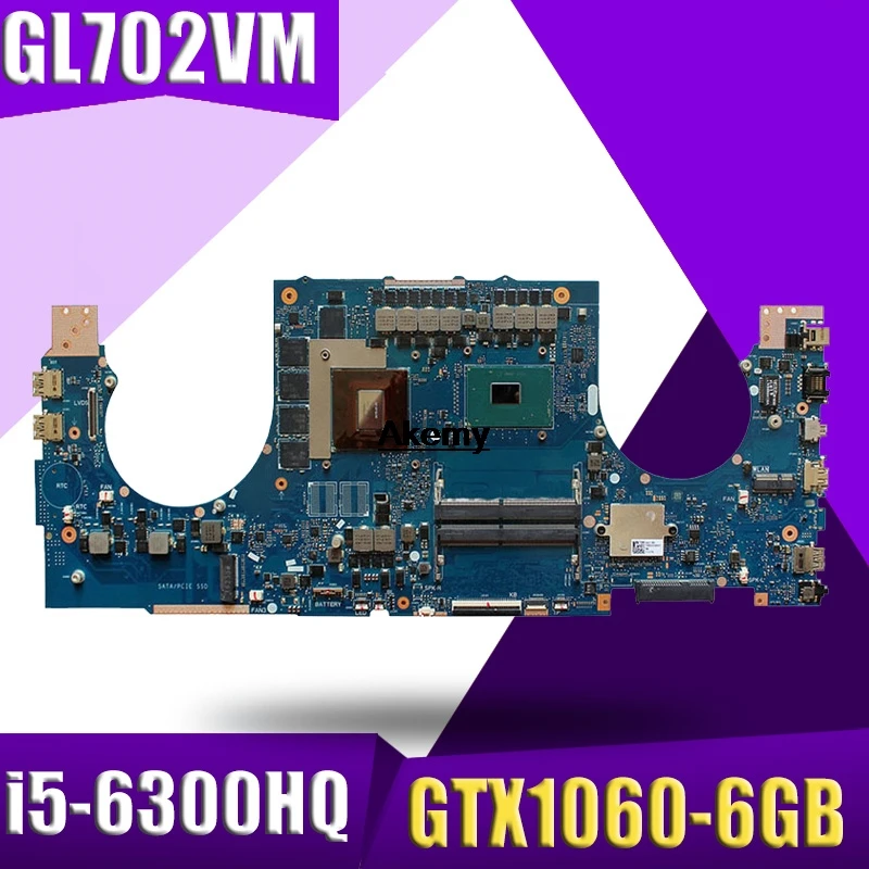  GL702VM Motherboard For ASUS GL702VMK GL702VML GL702VM laptop Motherboard GL702VM Mainboard i5-6300