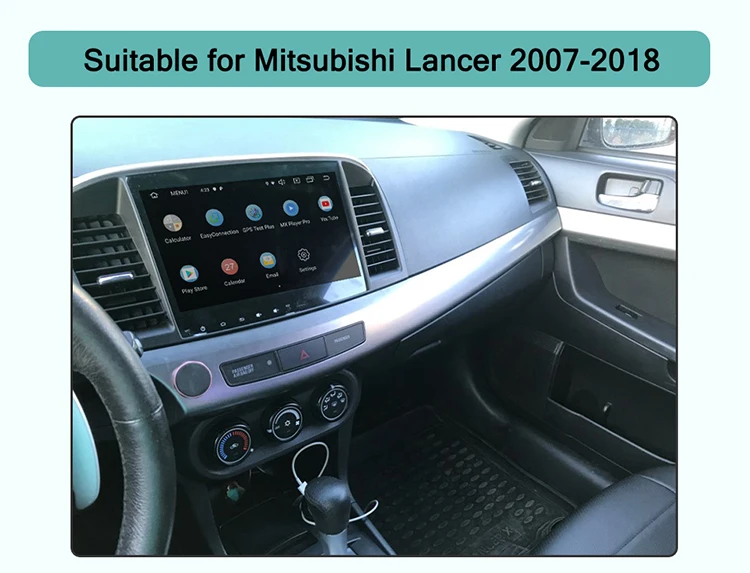 AUTOTOP 2Din Android 9,0 автомобильный мультимедийный плеер для Mitsubishi lancer x 2007- радио gps навигация Bluetooth 4G Wifi без DVD