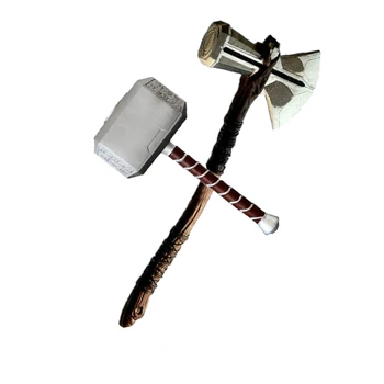 

Thor Axe Hammer Cosplay Weapons Movie Role Playing Thor Thunder Hammer Axe Stormbreaker 73cm 44cm