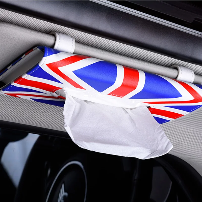 

Auto Sun Visor Leather Tissue Box For MINI ONE COOPER F54 F55 F56 F57 F60 R55 R56 R60 R61 Car Accessories Interior Decoration