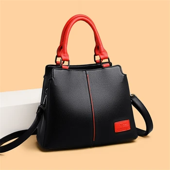 Luxury Handbags Women Bags Designer Fashion Large Capacity Tote Bag Ladies Soft Leather Shoulder Lady Bags Black Shopper Handbag