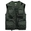 Summer Men's Mesh Quick-dry Tactical Vest Multi-pocket Photographer Fishing Hiking Jacket Tool Sleeveless Outdoor Waistcoat 5x 2
