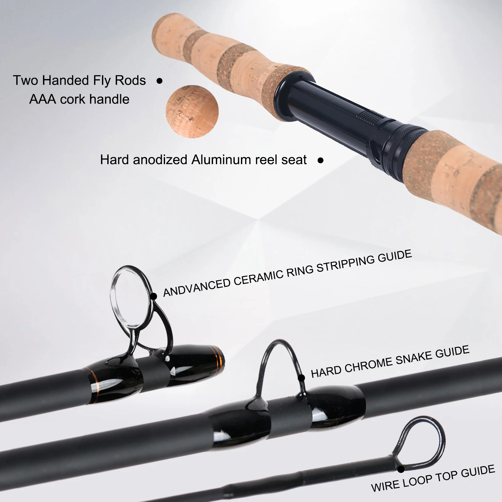 Maximumcatch Switch Spey Fly Fishing Rod Im10 30t+40t Carbon Fiber