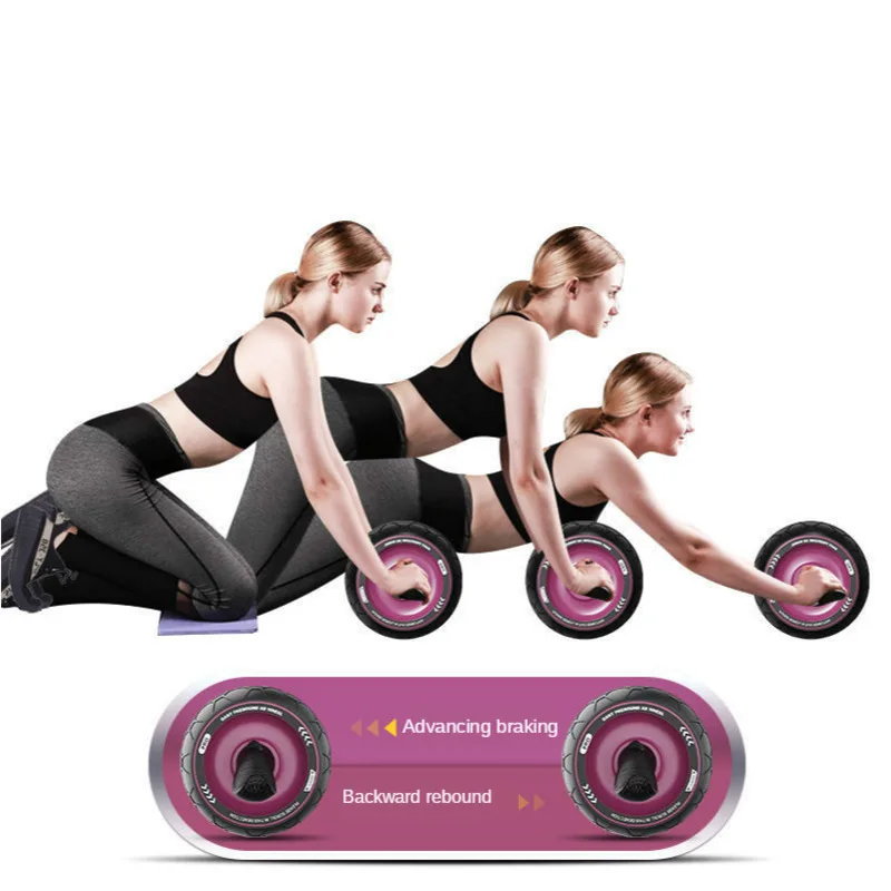 

Abdominal Power Wheel Automatic Rebound Roller Trainer Gym Home Fitness Tools No Noise Muscle Exercise Equipment ABS