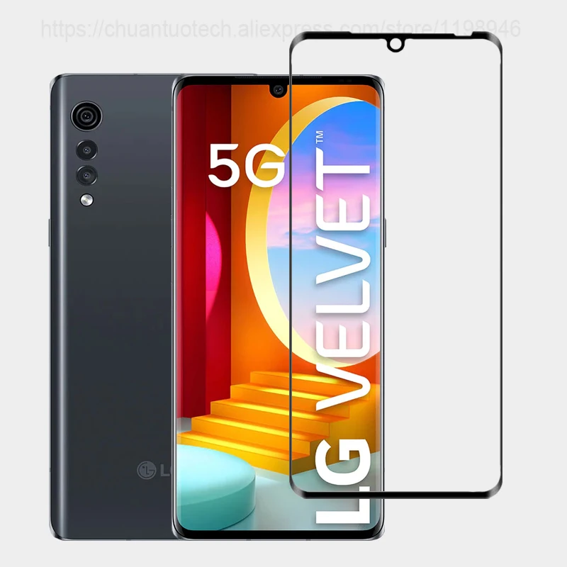 Vetro Temperato A Copertura Totale Per Lg Velvet/Lg Velvet 5G/Lg Velvet 5G Uw/Lg G7/Lg G8 Pellicola Protettiva Per Schermo 3D