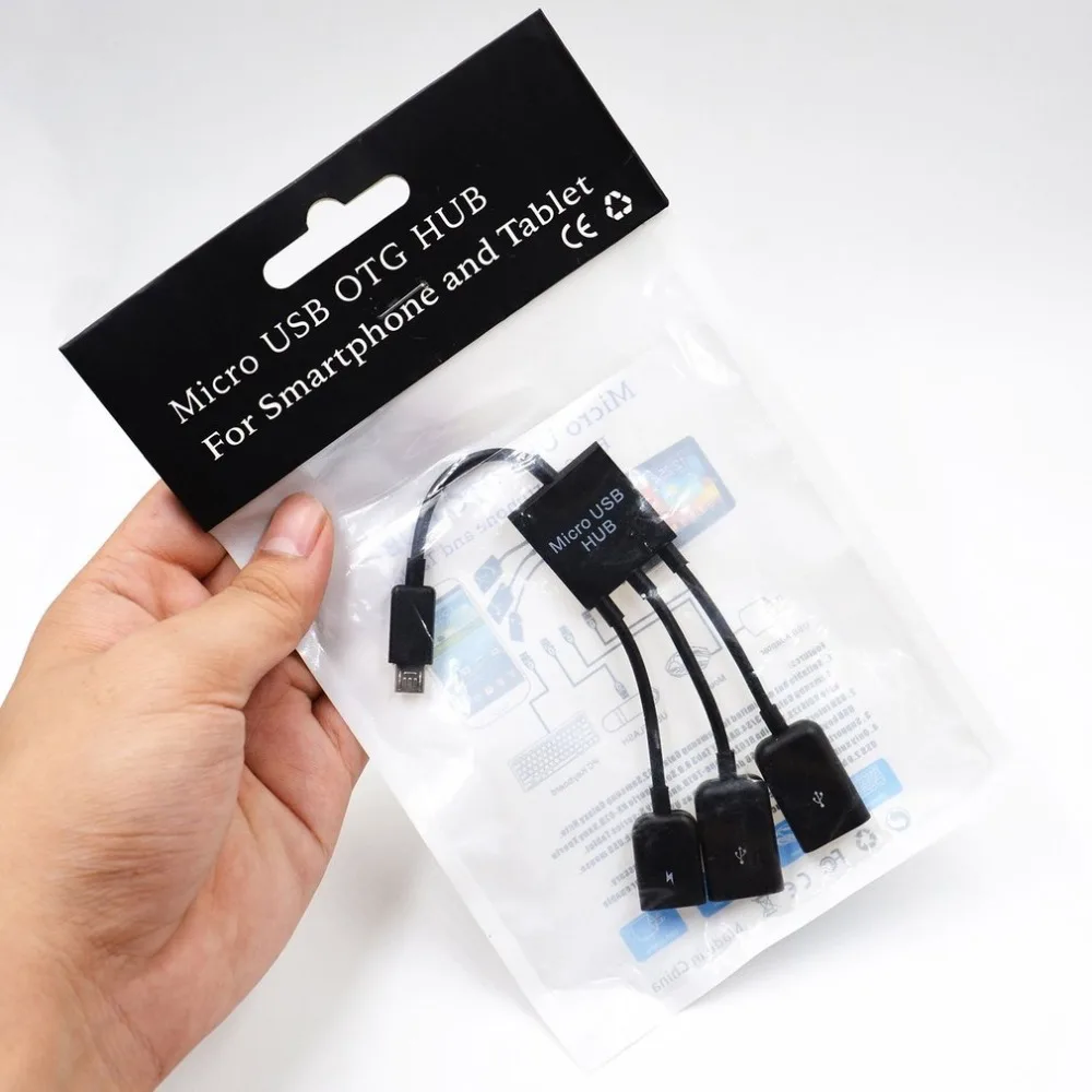 Кабель для передачи данных зарядный кабель Type C/Micro 3 в 1 USB C OTG хост концентратор