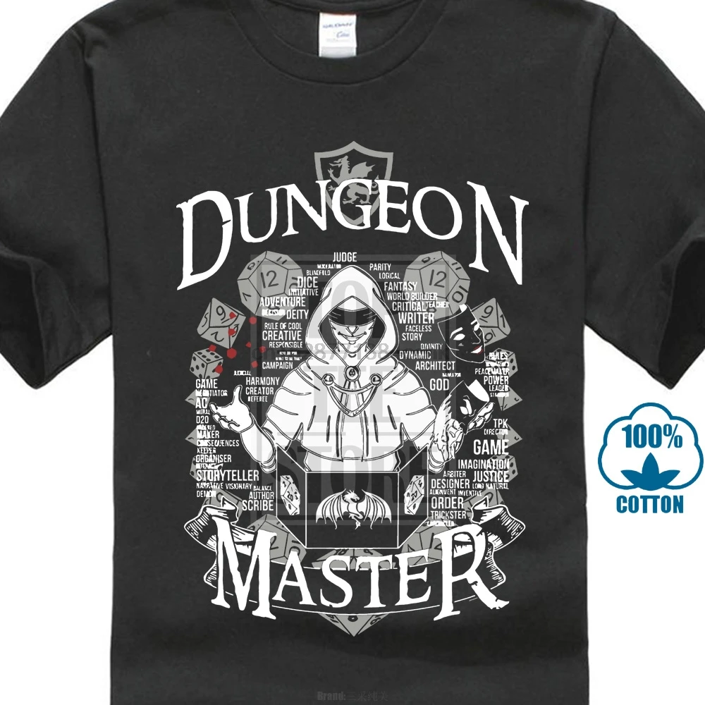 

New Now On Sale 3D Print Im The Dm Dungeon Master Dnd DAmpD Dungeons And Dragons Inspired For Men T Shirt Big Size 3