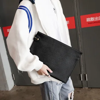

2020 New Men's Briefcase Ipad Bag Korean Style Of Clutches Business Casual Clutches Thin Envelope Bags A4 Paper
