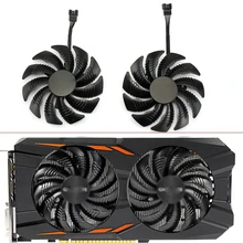 

2PCS NEW Fan T129215SU PLD09210S12HH DIY 4pin For GIGABYTE GTX 1050 1060 GV-RX570 580 AORUS RX 470 480 R9 380X Video Card Fan