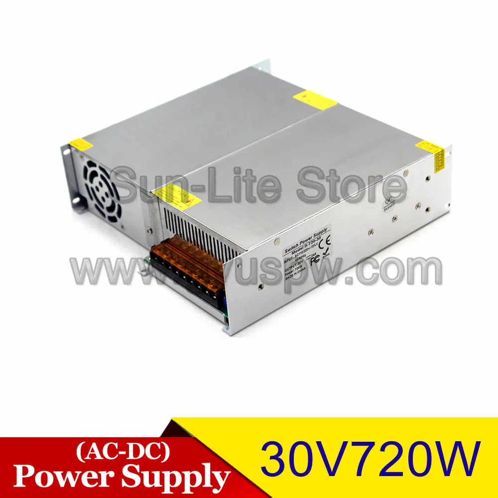 30v 24A 720W импульсный источник питания 30V DC светодиодный Регулируемый источник питания для машинного оборудования промышленный трансформатор
