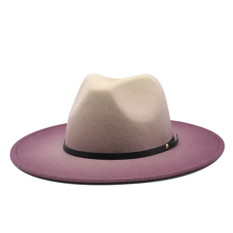 Женская и мужская зимняя винтажная шляпа с широкими полями Панама Fedora гангстер