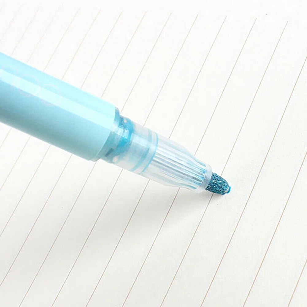 8 цветов хайлайтер двойная линия контурный маркер для рисования флуоресцентная ручка канцелярские принадлежности комбинация скидка