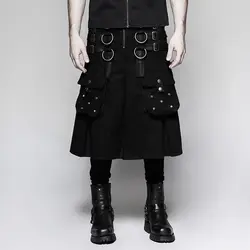 Панк рейв Мужская темная серия металлический воин юбка индивидуальность красивый сценический представление мужское платье