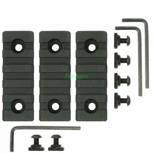 3 шт. охотничье ружье Ar15 Handguard раздел прицела крепления M-Lok MLOK 5 Слот Пикатинни Вивер рельс Алюминиевый 20 мм рельс