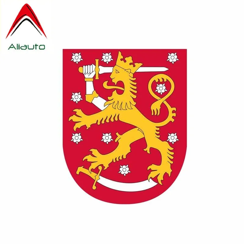 Aliauto модная наклейка на автомобиль Finland Arms Shield Отражающая виниловая для Vw Nissan Suzuki