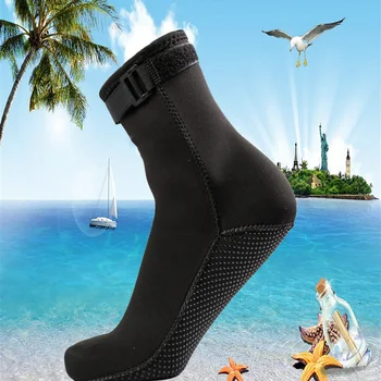 

1 Pair Men Women 3mm Diving Neoprene Sock Shoes Scuba Flippers For Swimming Beach Sock Snorkeling Surfing Warm Sock Shoes