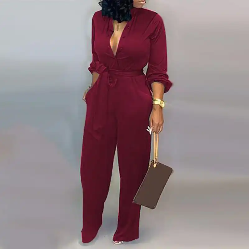 plus size maroon jumpsuit