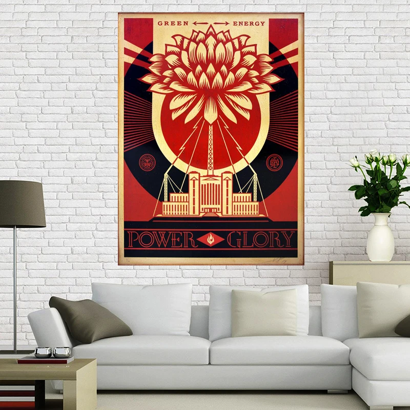 Пользовательские Холст плакат не война Арт плакат печать Shepard Fairey 90x60 см отделочная ткань для дома ткань стены плакат печать шелковая ткань
