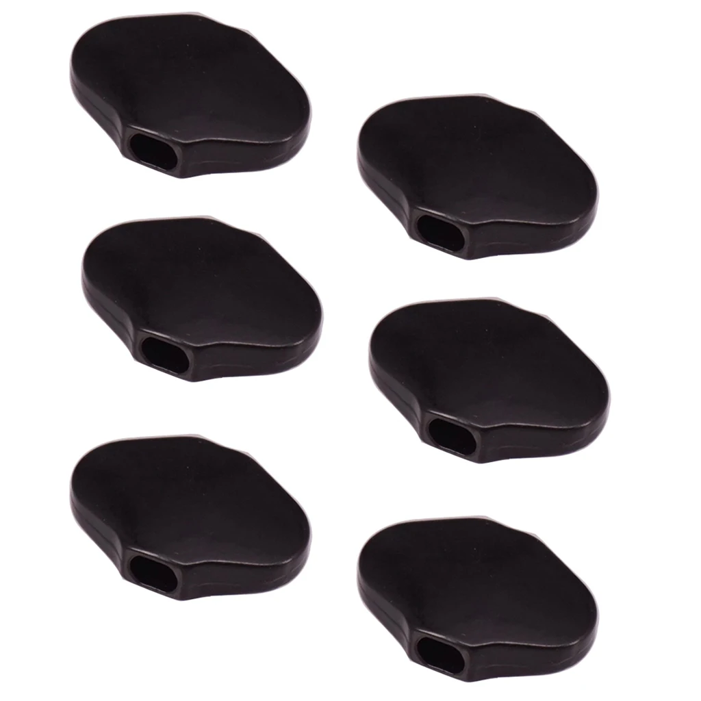 6 Pcs Black Guitar Tuning Pegs Buttons Machine Heads Knobs with Screws Kit for Acoustic Electric Guitars with Screws