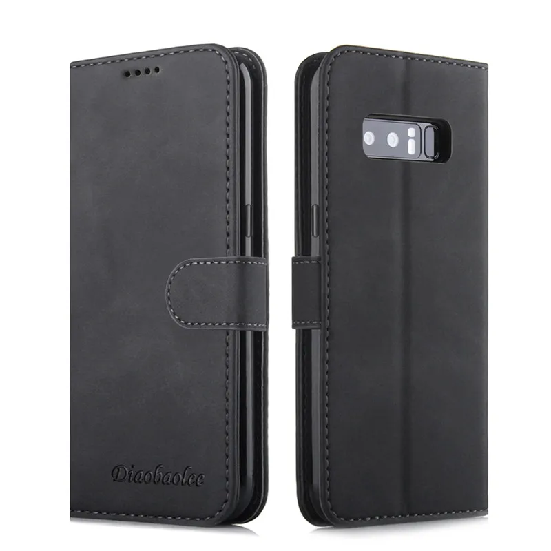 Роскошный кожаный чехол для samsung Galaxy S10 S8 S9 плюс A70s A50s A20s Чехол-книжка с бумажником для Note10 A7 A8 A50 A70 чехол - Цвет: Черный