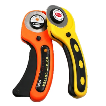 

45mm Rotary Cutter +1Pcs Blade for Fabric Paper Vinyl Circular Cut Cutting Disc Patchwork Leather Craft Sewing Tool