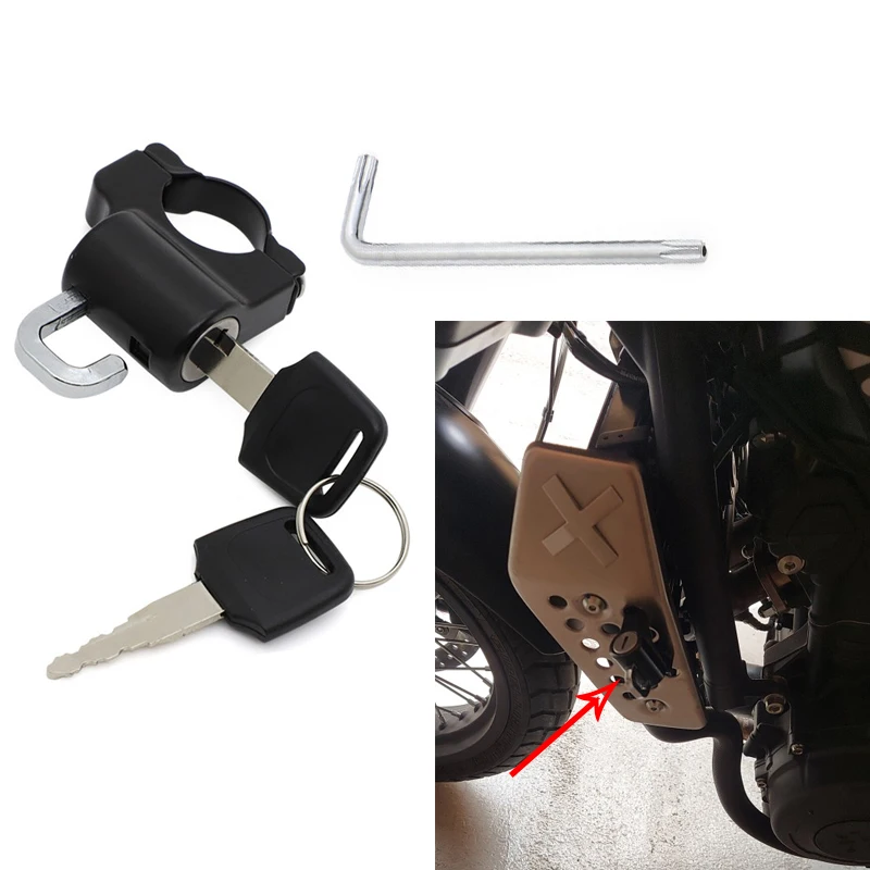 

Anti-theft Helmet Lock Security For 7/8'' 22mm Handlebar fit for Honda Yamaha Kawasaki Suzuki Victory Motorcycle dIrt bike