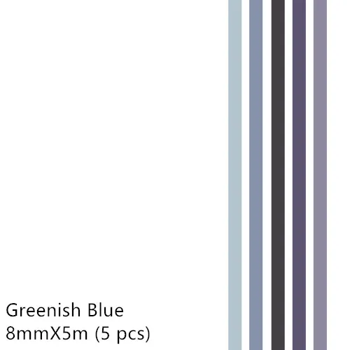 5 шт./лот простой васи лента сплошной цвет маскирующая лента декоративная лента DIY Скрапбукинг пуля журнал канцелярские товары Shool поставка - Цвет: Greenish Blue