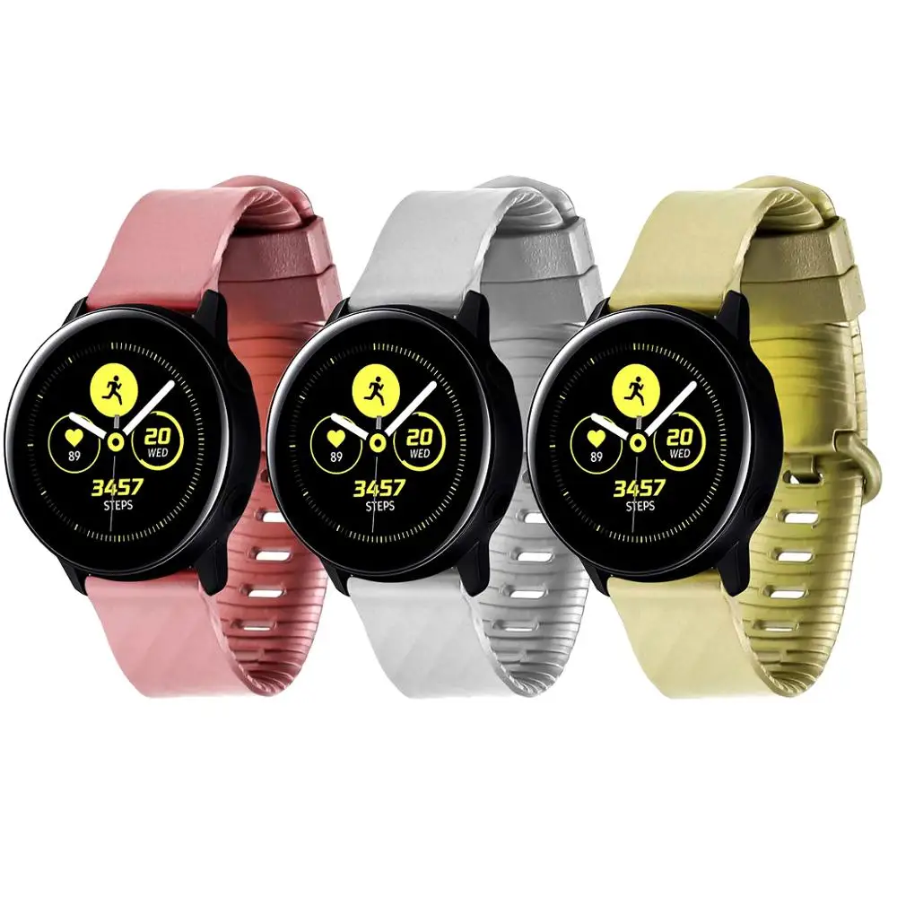 20 мм 22 ремешок для часов Samsung Gear Sport/Samsung Galaxy Watch 42 мм/Samsung Active/Garmin VivoActive 3