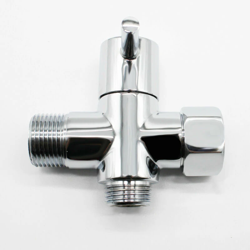 

1/2inch Brass 3Ways Diverter Valve Joint Adapter For Shower Head Sprinkler T Shape Adapter Connector For Angle Valve Hose Bath