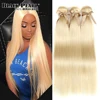 Black Pearl 613 Honey Blonde Bundles brazilian Straight Hair Weave 100% Remy Human Hair  Extensions 613 Bundles 1