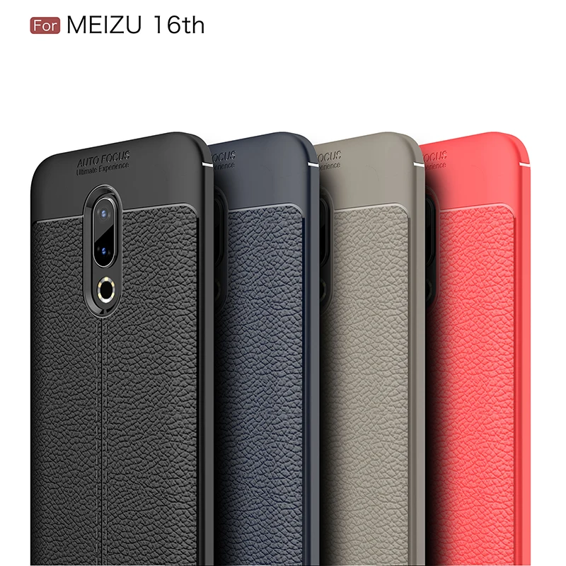 Противоударный чехол для meizu 16th plus 15 15plus Матовая Мягкая задняя крышка из ТПУ Чехол